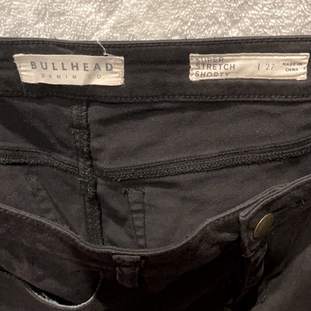 Pacsun Super Stretchy Shorty Black Shorts - Picture 3 of 3